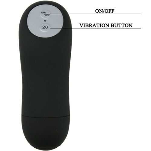 BAILE BUTT PLUG ANAL CON VIBRACION - NEGRO