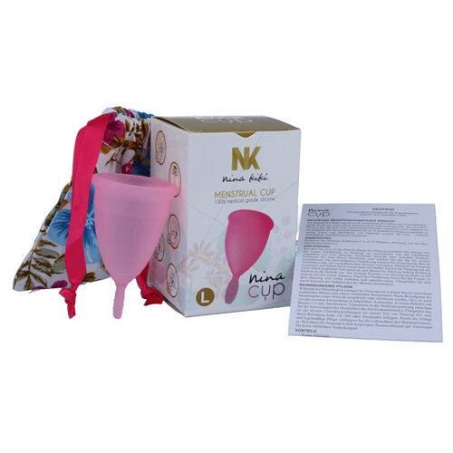 NINA CUP COPA MENSTRUAL TALLA L ROSA