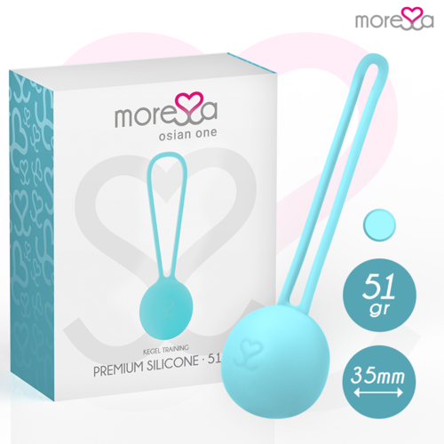 MORESSA - OSIAN ONE ENTRENAMIENTO SUELO PELVICO 51gr PREMIUM SILICONA TURQUESA