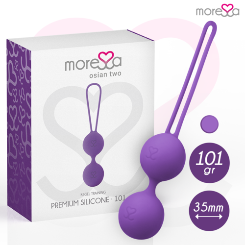 MORESSA - OSIAN TWO ENTRENAMIENTO SUELO PELVICO 101gr PREMIUM SILICONA LILA