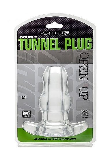 PERFECTFIT DOUBLE TUNNEL PLUG MEDIANO TRANSPARENTE