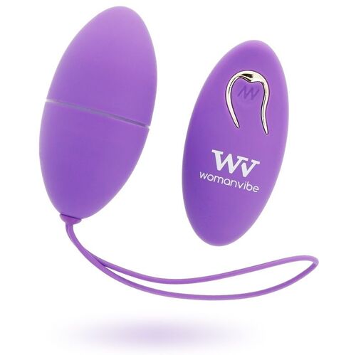 WOMANVIBE  ALSAN HUEVO CONTROL REMOTO NEGRO SILICONA PURPLE