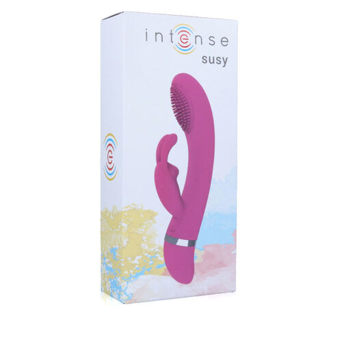 INTENSE SUSY VIBRADOR OSCILANTE SILICON RABBIT ROSA