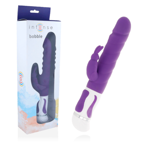 INTENSE BOBBLE VIBRADOR ROTADOR SILICONA LILA