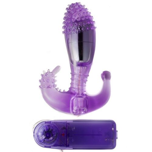 ESTIMULADOR  LILA VAGINAL Y ANAL CON VIBRACION