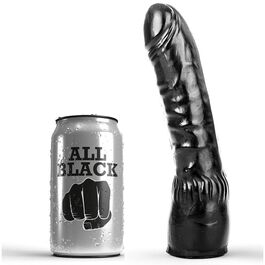 ALL BLACK - REALISTISCHE ZWARTE DILDO 20 CM