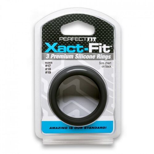 PERFECFIT XACT FIT KIT 3 ANILLOS DE SILICONA -- 4 CM, 4.5 CM Y 5 CM