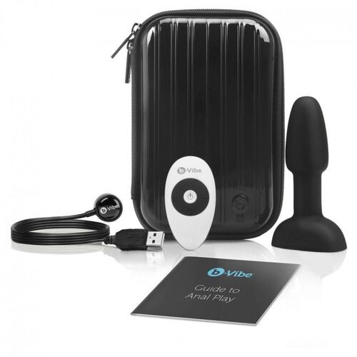 B-VIBE RIMMING CONTROL REMOTO ANAL PLUG  PETITE  NEGRO