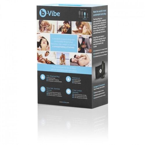 B-VIBE  SNUG PLUG ANAL 2 NEGRO