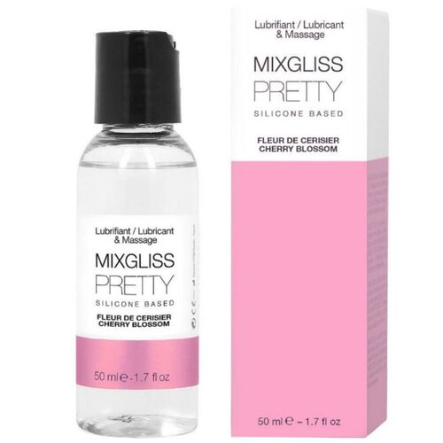 MIXGLISS PRETTY LUBRICANTE SILICONA FLOR DE CEREZA 50 ML