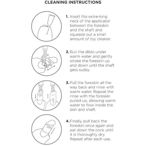 KING COCK - DILDO REALÍSTICO UNCUT NATURAL 21 CM