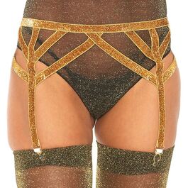 LEG AVENUE - GOUDEN LUREX KOUSENBAND ONE SIZE