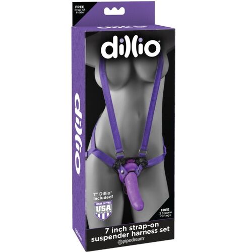 DILLIO ARNES STRAP ON CON TIRANTES Y DILDO 17.8 CM