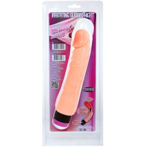 VIBRADOR REALISTICO FLEXIBLE NATURAL 24 CM