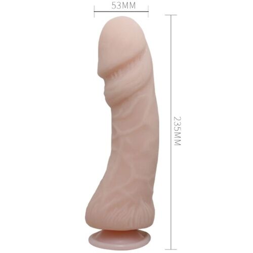 THE BIG PENIS DILDO  CON VIBRACION NATURAL 23.5 CM