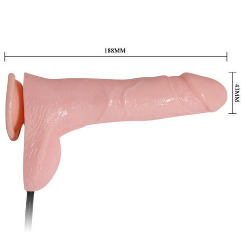 BAILE - INFLATABLE DILDO HINCHABLE REALISTICO CON VENTOSA 15 CM