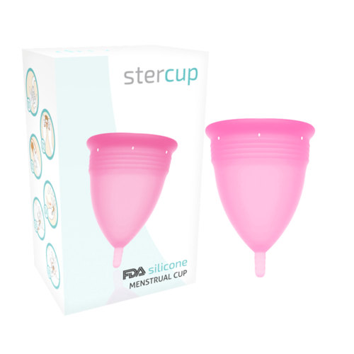 STERCUP COPA MENSTRUAL FDA SILICONE  TALLA S ROSA