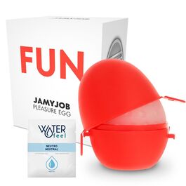 JAMYJOB - DISCRETE MASTURBATOR EGG RED EDITIE PLEZIER