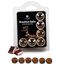 SECRETPLAY - SET VAN 6 BRAZILIAANSE BALLEN CHOCOLADE