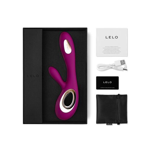 LELO SORAYA WAVE VIBRADOR RABBIT DEEP ROSE