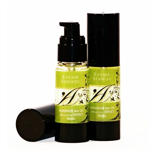 EXTASE SENSUEL ACEITE DE MASAJE EFECTO CALOR CON FEROMONAS MOJITO 30ML