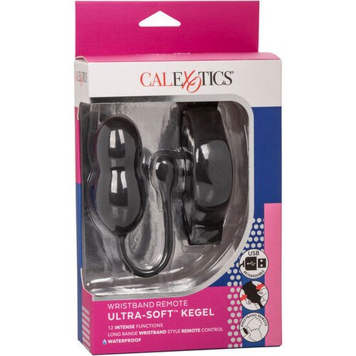 CALEX BOLAS KEGEL DE SILICONA CON CONTROL REMOTO NEGRO