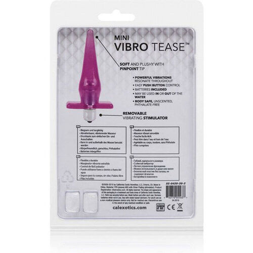 CALEX PLUG  MINI VIBRO TEASE VIBRADOR ROSA