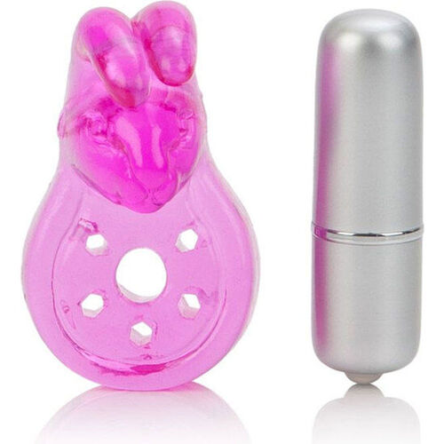 CALEX MICRO VIBE AROUSER BUNNY  ANILLO VIBRADOR ROSA