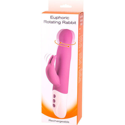 SEVENCREATIONS EUPHORIC VIBRADOR CONEJITO CON ROTACIÓN LILA