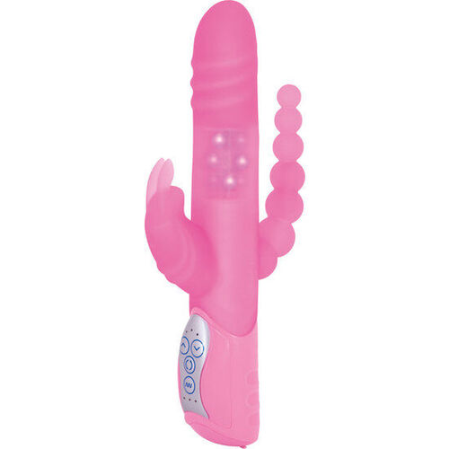 SEVENCREATIONS E RABBIT TRIPLE PLAY- VIBRADOR TRIPLE ESTIMULACIÓN ROSA