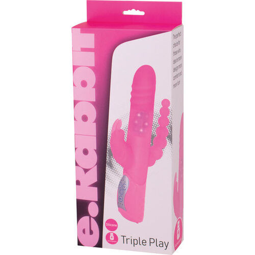 SEVENCREATIONS E RABBIT TRIPLE PLAY- VIBRADOR TRIPLE ESTIMULACIÓN ROSA