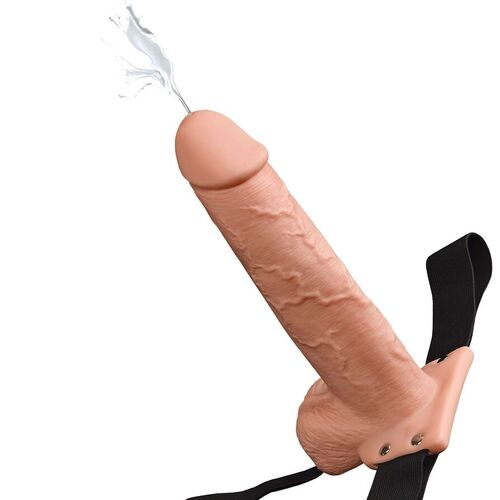 FETISH FANTASY 9  ARNÉS CON PENE REALISTICO EYACULADOR  22,9CM