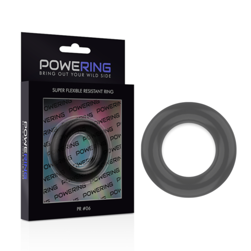 POWERING SUPER FLEXIBLE Y RESISTENTE ANILLO PENE  5.5CM PR06 NEGRO