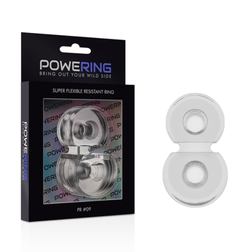 POWERING SUPER FLEXIBLE Y RESISTENTE ANILLO PENE DOBLE PR09 CLEAR