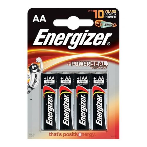 ENERGIZER ALKALINE POWER PILA ALCALINA AA LR6 BLISTER*4