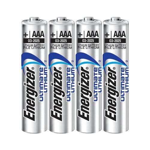 ENERGIZER ULTIMATE LITHIUM PILA LITIO AAA L92 LR03 1,5V BLISTER*4