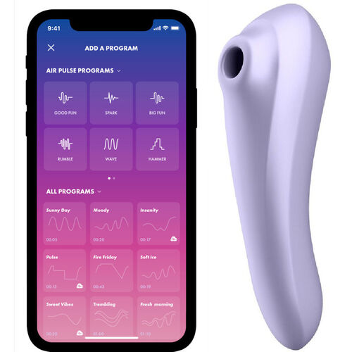 SATISFYER DUAL PLEASURE AIR PULSE MALVA