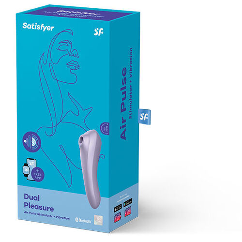 SATISFYER DUAL PLEASURE AIR PULSE MALVA