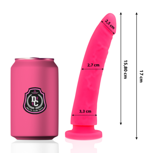 DELTA CLUB -  TOYS DILDO ROSA SILICONA MEDICA 17 X 3 CM