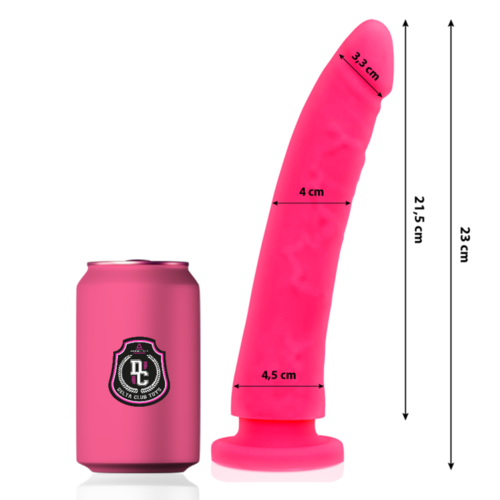 DELTA CLUB -  TOYS DILDO ROSA SILICONA MEDICA 23 X 4.5 CM