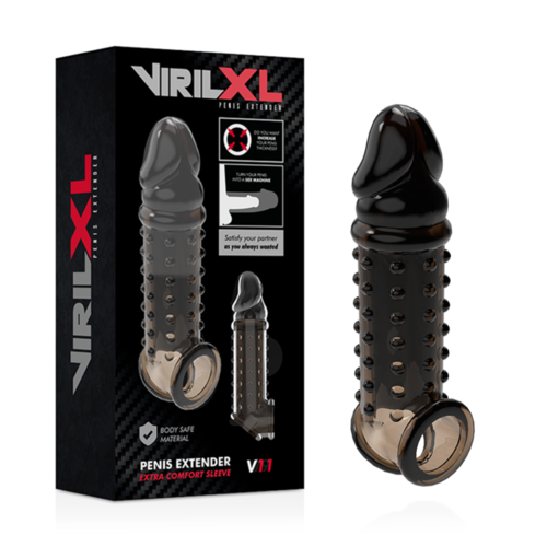 VIRILXL - EXTENSION Y FUNDA DE PENE  V11 NEGRO