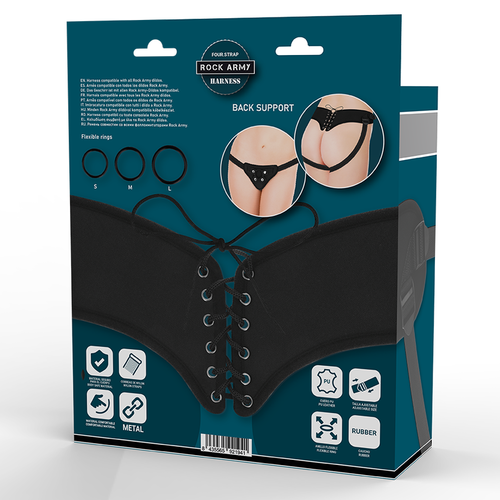 ROCKARMY - ARNÉS AJUSTABLE Y ANILLOS FLEXIBLES
