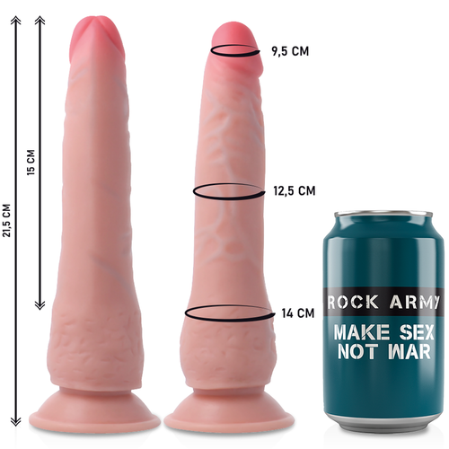 ROCKARMY ARNÉS + DUAL DENSITY CRUSADER DILDO REALISTA 21,5CM