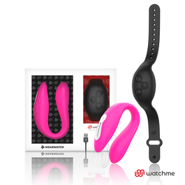 WEARWATCH - DUBBELE TECHNOLOGIE VIBRATOR WATCHME FUCHSIA/JET ZWART