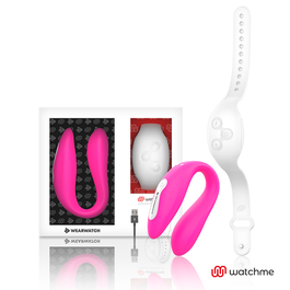 WEARWATCH - DUBBELE TECHNOLOGIE VIBRATOR WATCHME FUCHSIA / SNOWY
