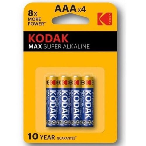 KODAK MAX  SUPER PILA ALCALINA AA LR6 BLISTER*4