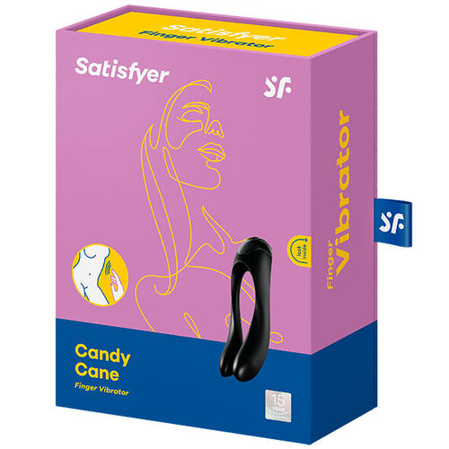 SATISFYER CANDY CANE VIBRADOR DEDO NEGRO