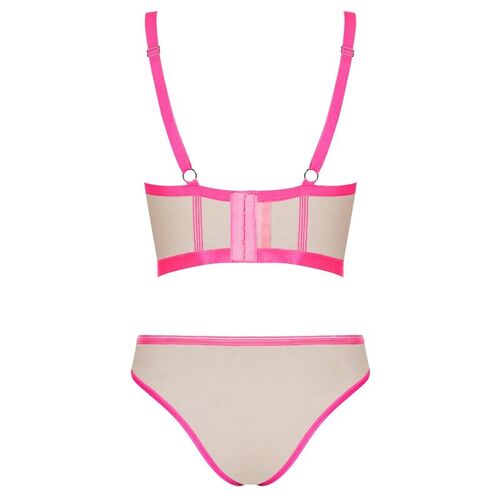 OBSESSIVE - NUDELIA SET DOS PIEZAS ROSA S/M