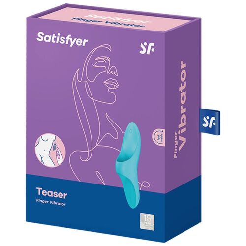 SATISFYER TEASER DEDAL VIBRADOR - AZUL LIGHT