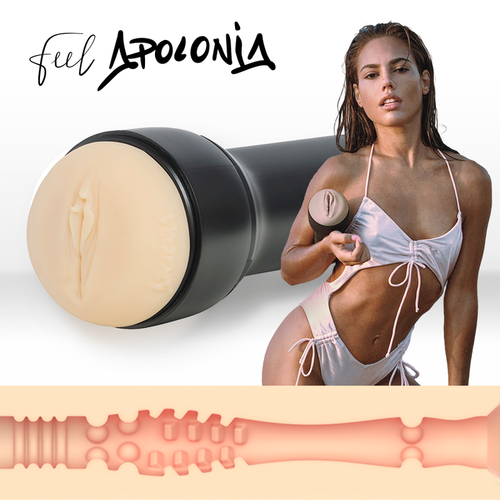 KIIROO - KEON + FEEL STROKER APOLONIA LAPIEDRA + LUBRICANTE AQUA QUALITY 50 ML